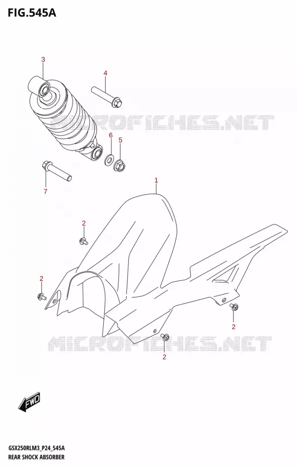 ACHTER SCHOKDEMPER Suzuki MOTO 250 GSX-R 2023  GSX250RL M3 (P24)