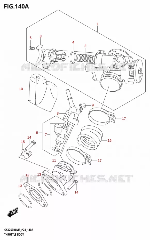 GASKLEPHUIS Suzuki MOTO 250 GSX-R 2023  GSX250RL M3 (P24)