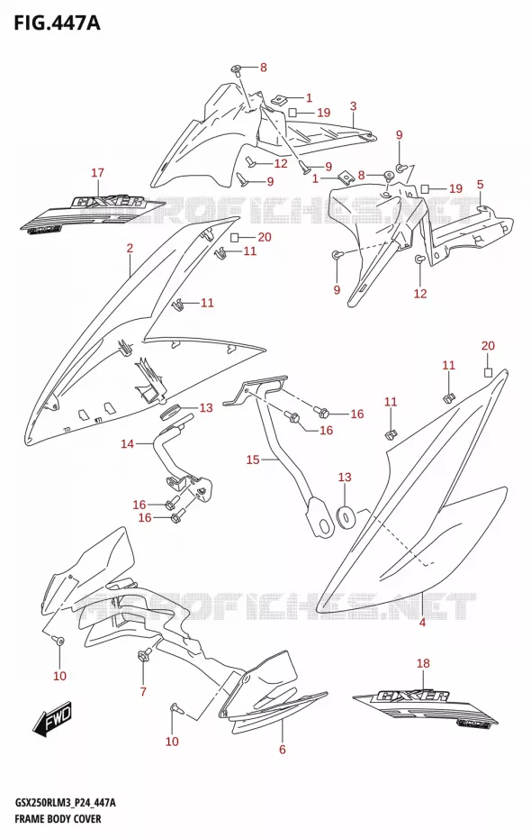 KUIP Suzuki MOTO 250 GSX-R 2023  GSX250RL M3 (P24)