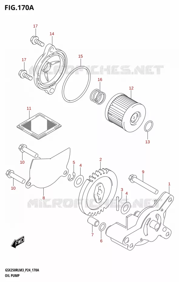 OLIEPOMP Suzuki MOTO 250 GSX-R 2023  GSX250RL M3 (P24)