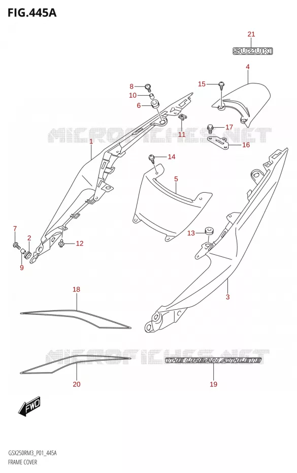 KUIP (GSX250RRLJ:M3:P01) Suzuki MOTO 250 GSX-R 2023  GSX250RRLJ M3 (P01)