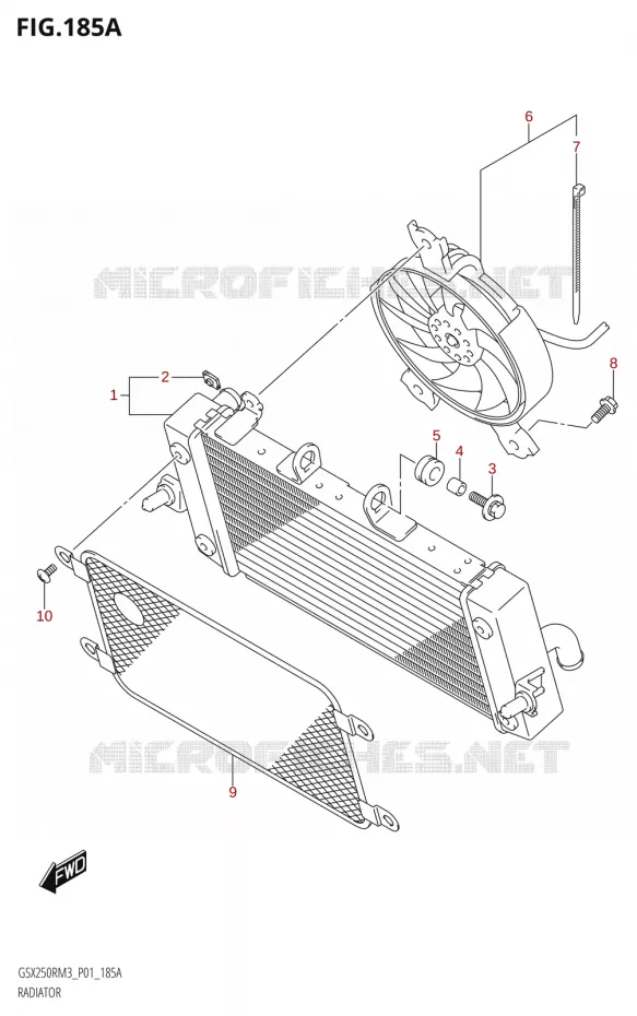 RADIATOR Suzuki MOTO 250 GSX-R 2023  GSX250RRLJ M3 (P01)