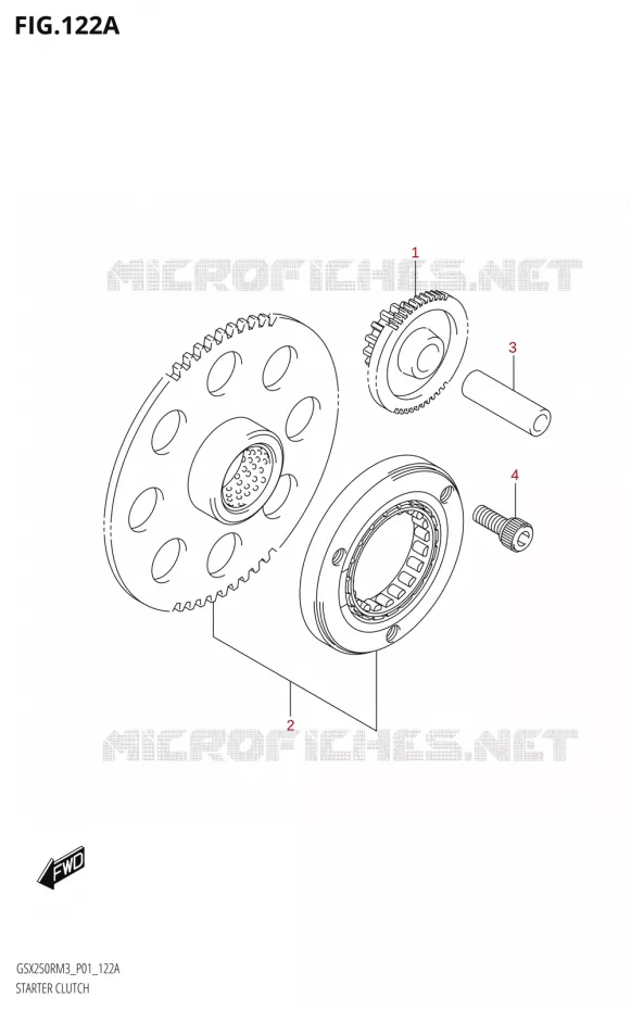 STARTMOTOR KOPPELINGS Suzuki MOTO 250 GSX-R 2023  GSX250RRLJ M3 (P01)