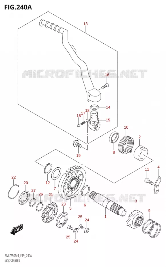 KICKSTARTER Suzuki MOTO 250 RM-Z 2024  RM-Z250 M4 (E19)