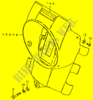 HEADLIGHT BOWL (TS125ERT) voor Suzuki TS-ER 125 1996