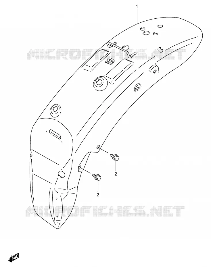 ACHTERSPATBORD Suzuki MOTO 800 INTRUDER 1992  VS800GLN(E28)