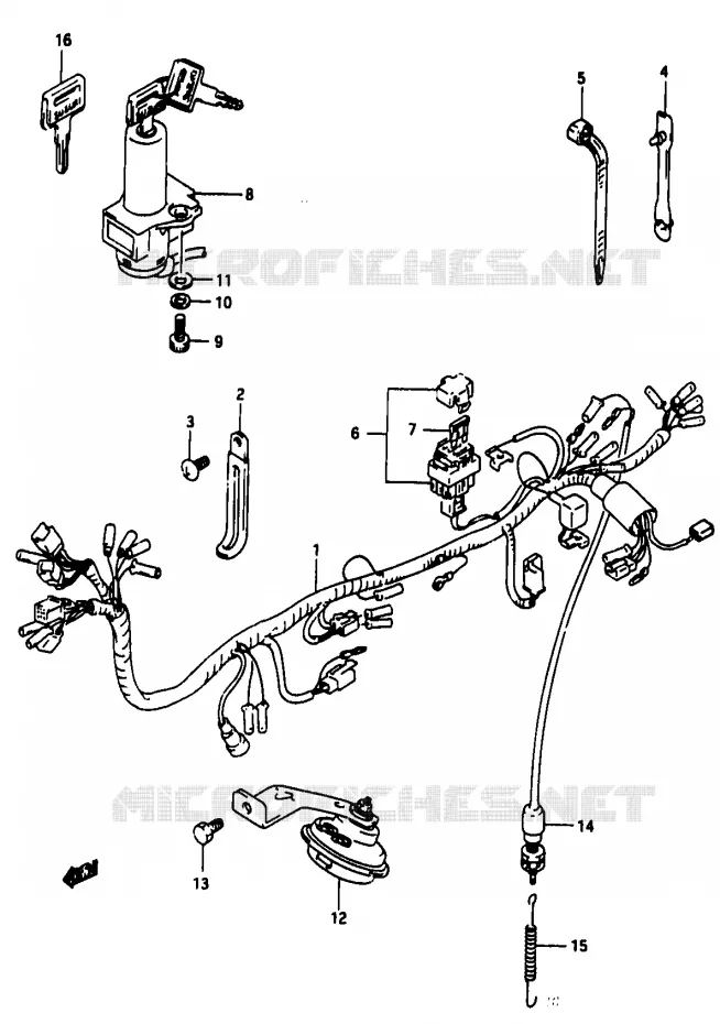 BEDRADING Suzuki MOTO 50 Autres-modeles 1994  TV50R(M/R)