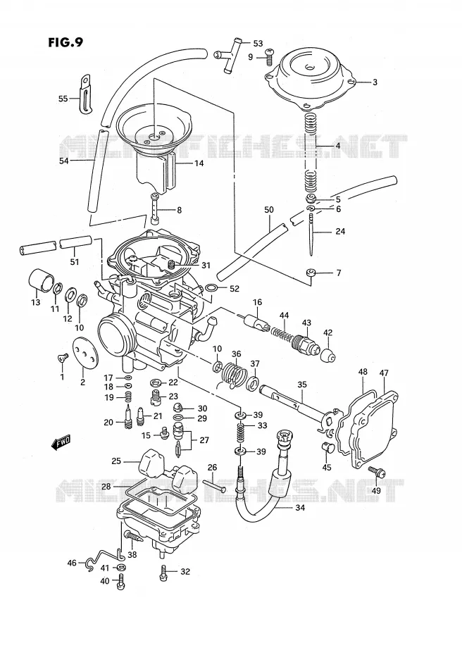 CARBURATOR Suzuki QUAD 300 KINGQUAD 1993  LT-F4WDXP(E3)