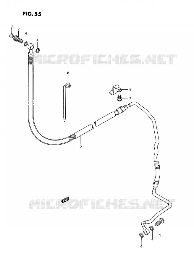 CLUTCH HOSE Suzuki MOTO 1400 INTRUDER 1990  VS1400GLPL(E2)