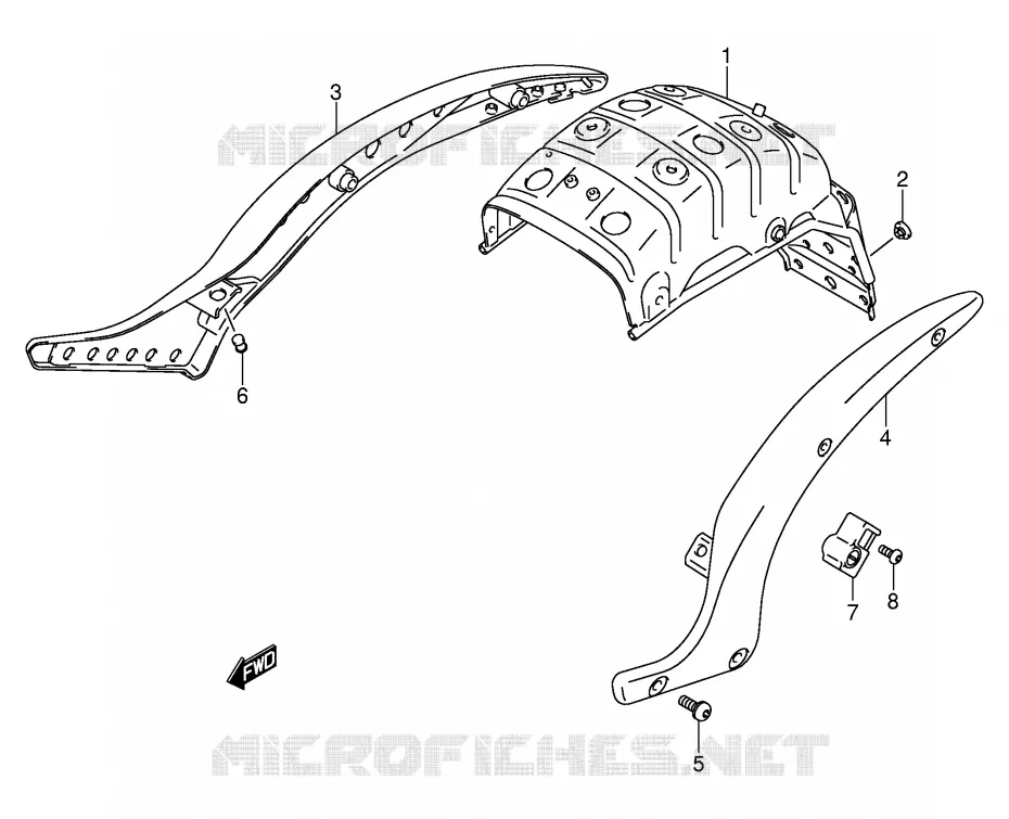 FRAME ONDERSTEUNING Suzuki MOTO 800 VOLUSIA 2003  VL800ZK3(E2)