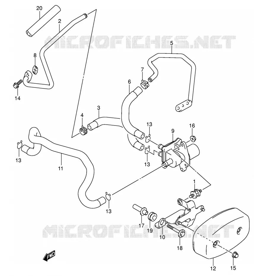 FUEL EVAP SYSTEM (MODELE K5) Suzuki MOTO 800 VOLUSIA 2003  VL800K3(E2)