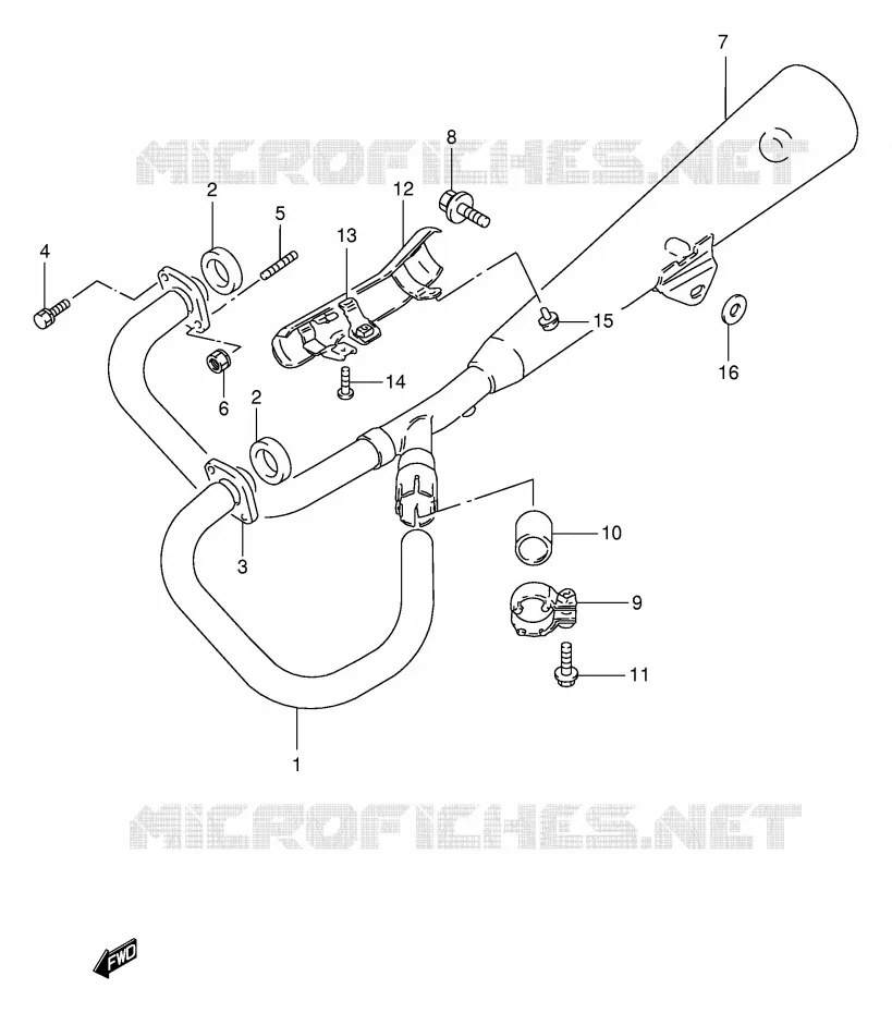 GELUIDDEMPER Suzuki MOTO 250 TU 1999  TU250XX(E2)