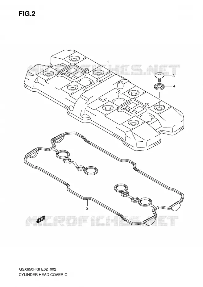 KLEPPENDEKSEL Suzuki MOTO 650 GSX-F 2009  GSX650FUK9(E2)