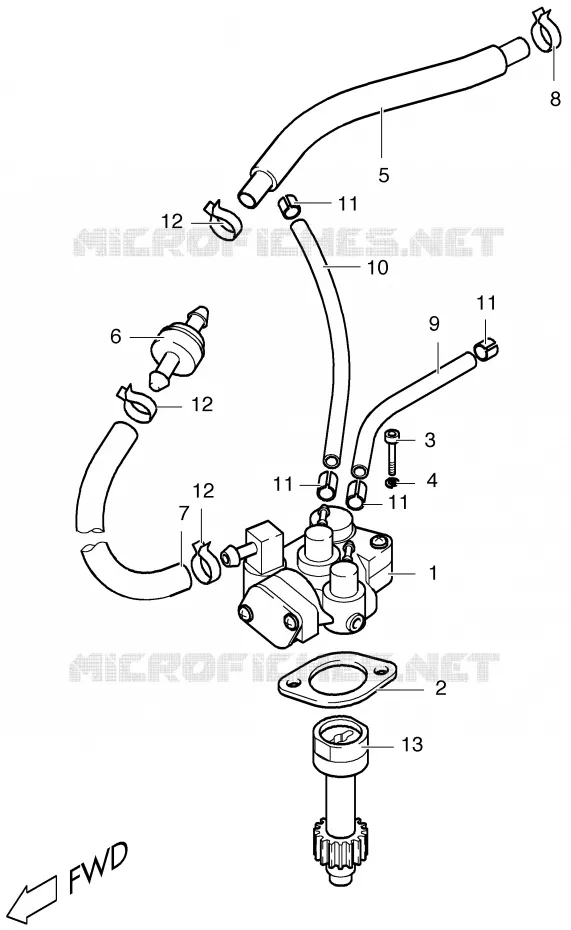 OLIEPOMP Suzuki SCOOTER 50 ESTILETE 2000  UF50Y