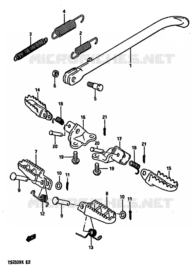 STAND Suzuki MOTO 250 TS-X 1986  TS250XG(E/G/H/J/K)