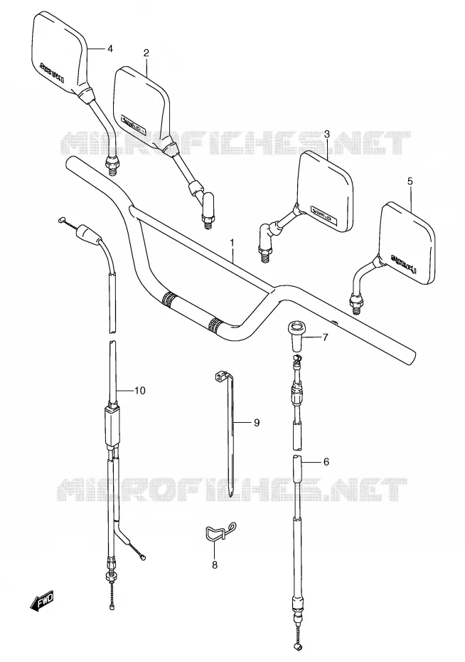 STUUR Suzuki MOTO 125 TS-R 1989  TS125RK(E2)