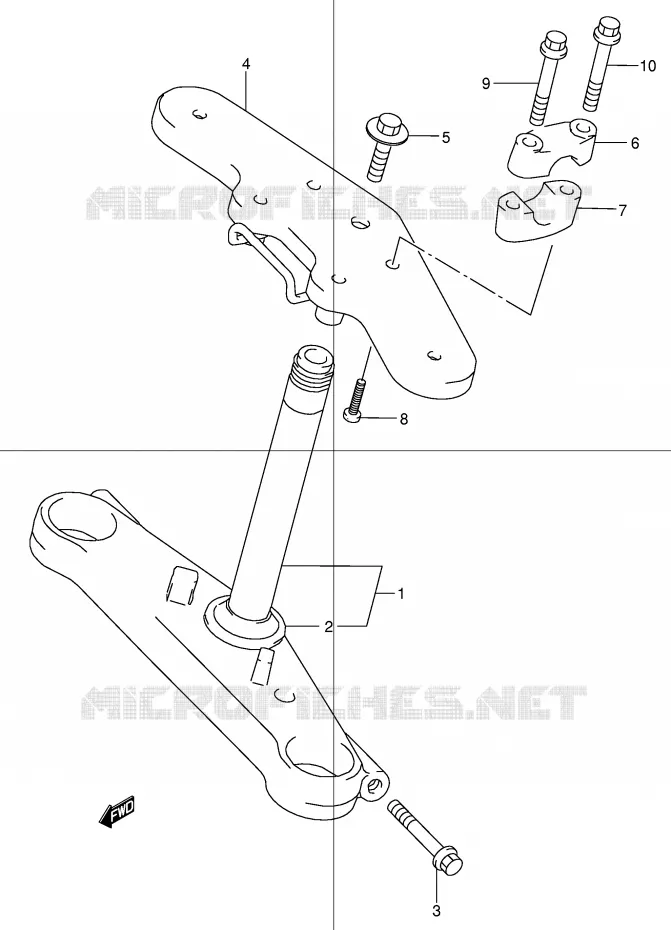 STUURKOLOM Suzuki MOTO 50 STREET-MAGIC 1998  TR50SW(E2)