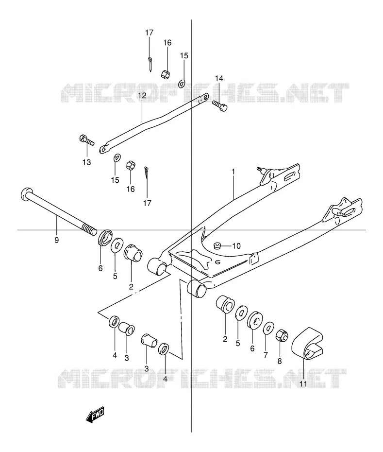 SWINGARM Suzuki MOTO 125 TU 1999  TU125XTUX(E2)