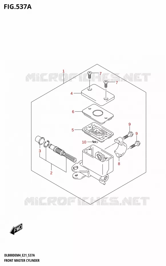 FRONT HOOFDREMCILINDER Suzuki MOTO 800 V-STROM 2024  DL800DERC M4 (E21)