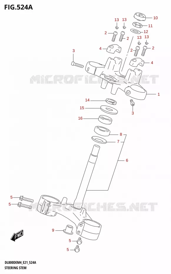 STUURKOLOM Suzuki MOTO 800 V-STROM 2024  DL800DERC M4 (E21)