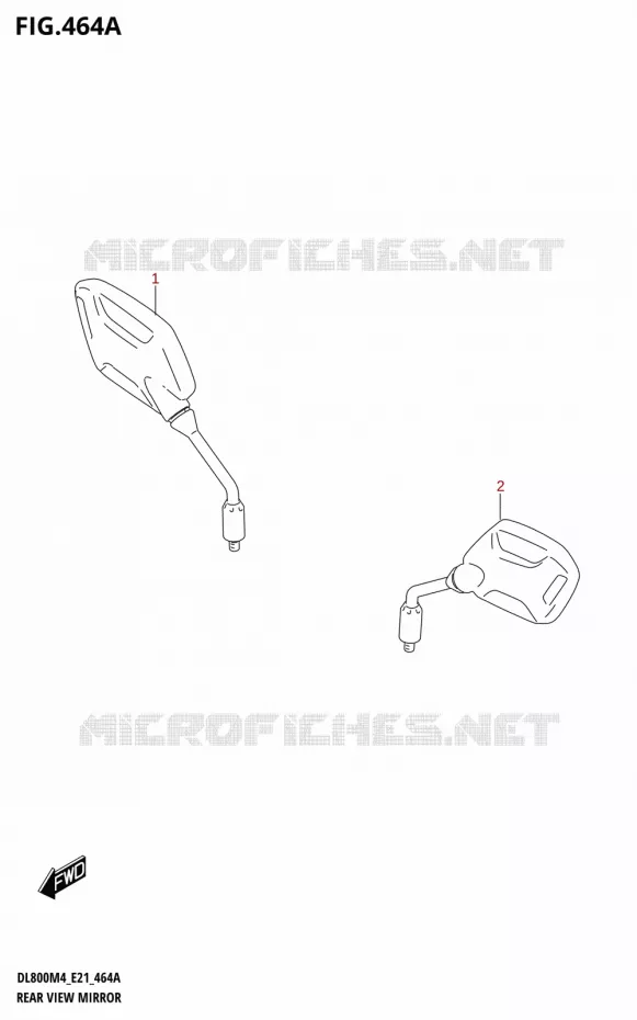 ACHTERSPIEGEL Suzuki MOTO 800 V-STROM 2024  DL800RQ M4 (E21)