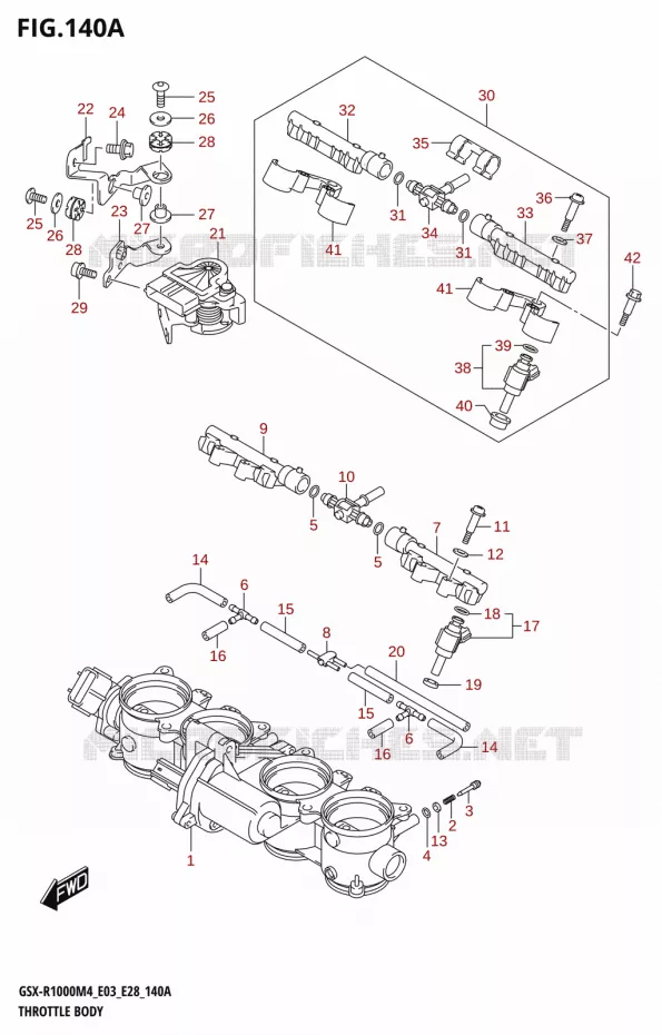 GASKLEPHUIS (E03,E28) Suzuki MOTO 1000 GSX-R 2024  GSX-R1000A M4 E03 E28 E33