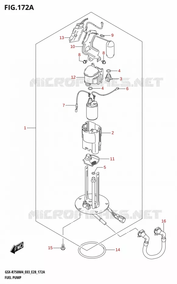 BENZINE POMP Suzuki MOTO 750 GSX-R 2024  GSX-R750 M4 (E03,E28,E33)