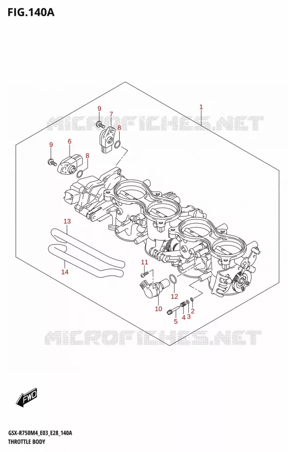 GASKLEPHUIS (E03,E28) Suzuki MOTO 750 GSX-R 2024  GSX-R750 M4 (E03,E28,E33)