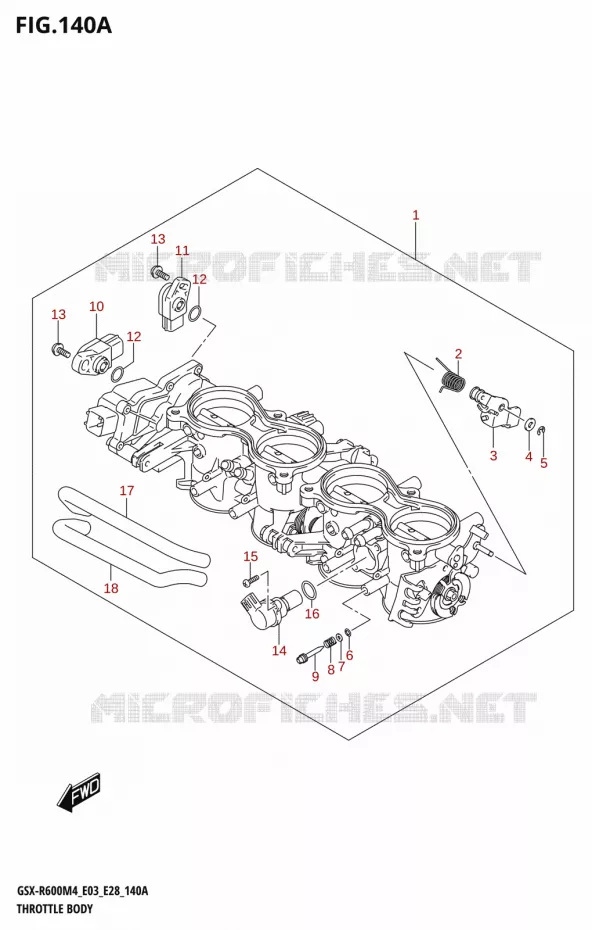 GASKLEPHUIS (E03,E28) Suzuki MOTO 600 GSX-R 2024  GSX-R600 M4 (E03,E28,E33)
