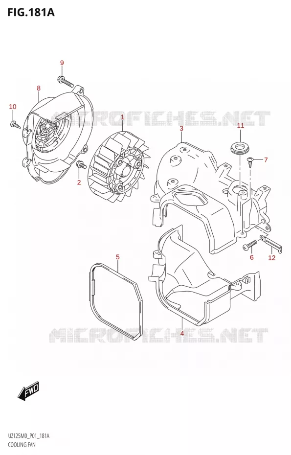KOELVENTILATOR Suzuki SCOOTER 125 ACCESS 2020  UZ125NE M0 (E01)