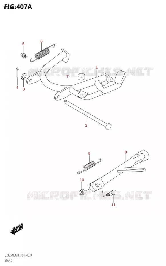 STAND Suzuki SCOOTER 125 ACCESS 2021  UZ125NE M1 (E01)