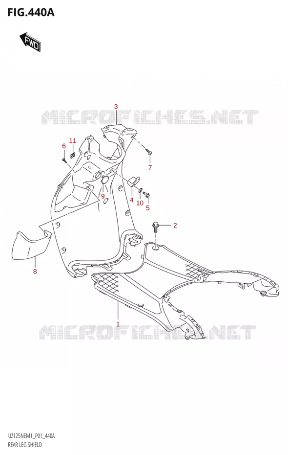 TREEPLANK Suzuki SCOOTER 125 ACCESS 2021  UZ125NE M1 (E01)
