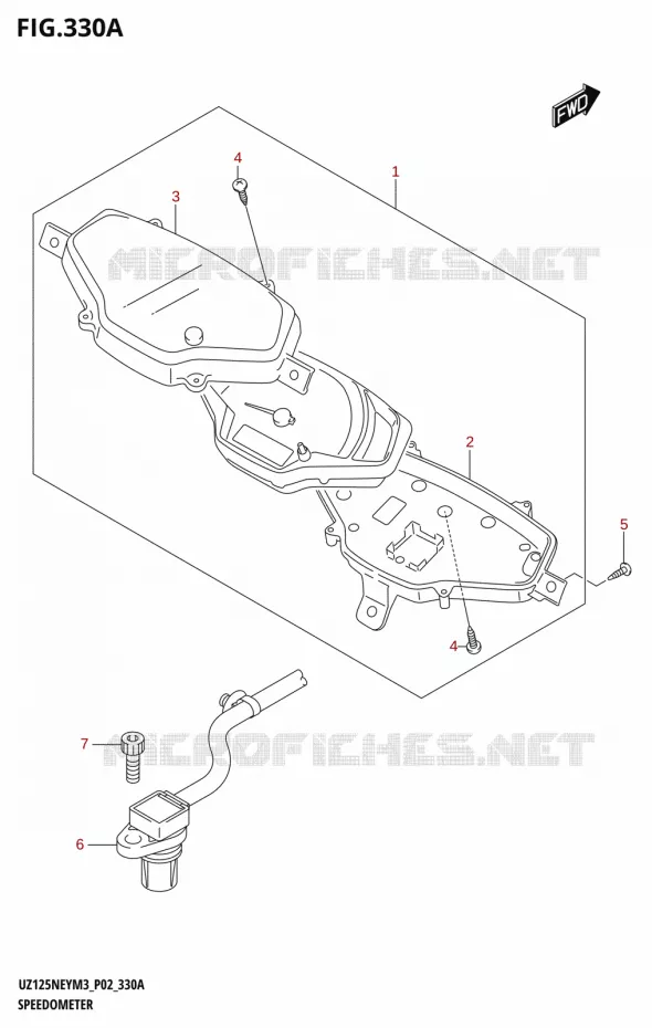 SNELHEIDSMETER (P19) Suzuki SCOOTER 125 ACCESS 2023  UZ125NEY M3 (P19)