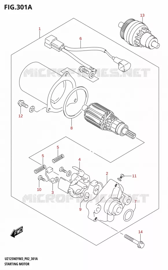 STARTMOTOR Suzuki SCOOTER 125 ADDRESS 2023  UZ125NEY M3 (P19)