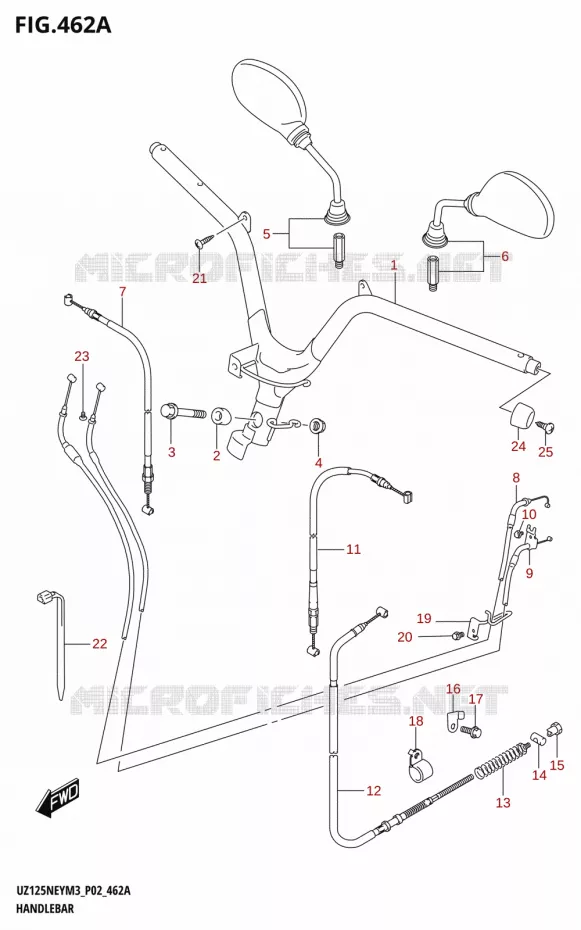 STUUR Suzuki SCOOTER 125 ADDRESS 2023  UZ125NEY M3 (P19)