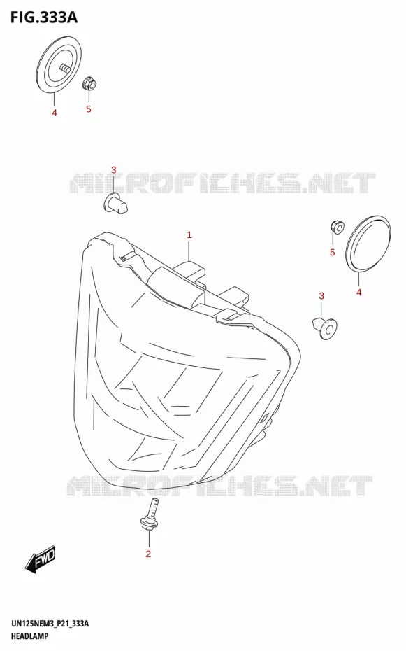 KOPLAMP Suzuki SCOOTER 125 AVENIS 2023  UN125NE M3 (P21)