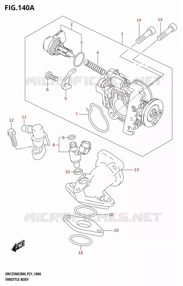 GASKLEPHUIS Suzuki SCOOTER 125 AVENIS 2024  UN125NE M4 (P21)