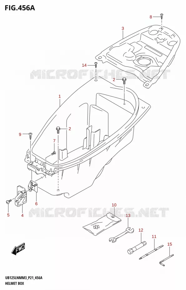 OPBERGRUIMTE Suzuki SCOOTER 125 BURGMAN 2023  UB125LNM M3 (P21)