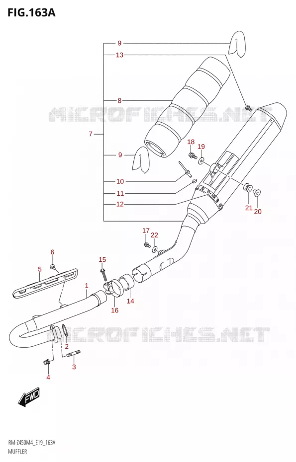 GELUIDDEMPER Suzuki MOTO 450 RM-Z 2024  RM-Z450 M4 (E19)