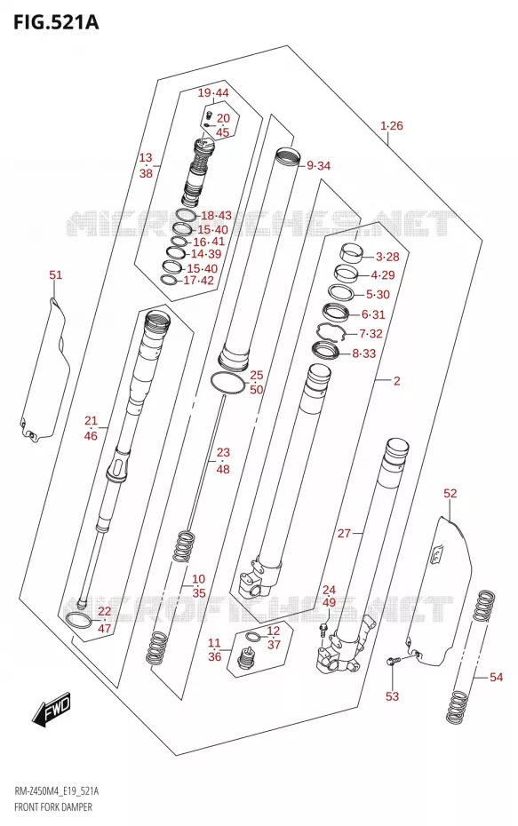 VOORVORK Suzuki MOTO 450 RM-Z 2024  RM-Z450 M4 (E19)