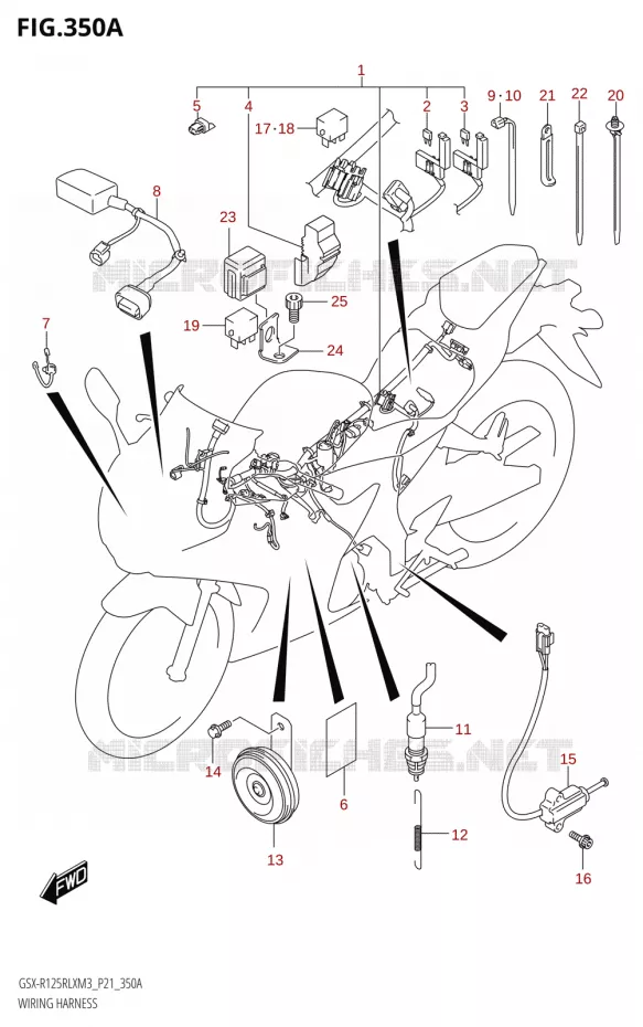 BEDRADING Suzuki MOTO 125 GSX-R 2023  GSX-R125RLX M3 (P21)