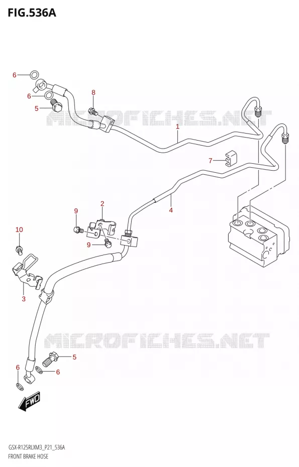 FRONT REMSLANG Suzuki MOTO 125 GSX-R 2023  GSX-R125RLX M3 (P21)