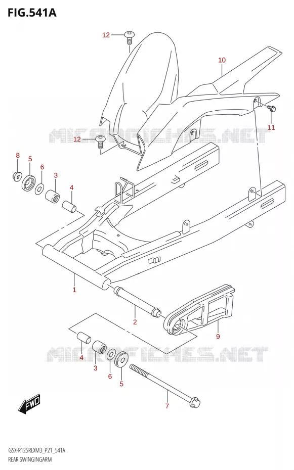SWINGARM Suzuki MOTO 125 GSX-R 2023  GSX-R125RLX M3 (P21)