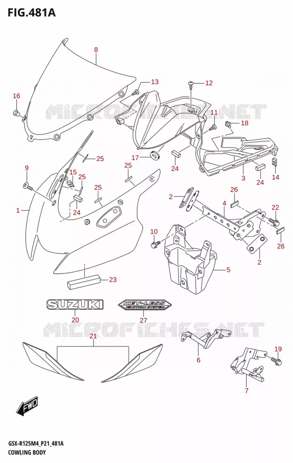 KUIP (GSX-R125RL) Suzuki MOTO 125 GSX-R 2024  GSX-R125RL 2024 M4 (P21)