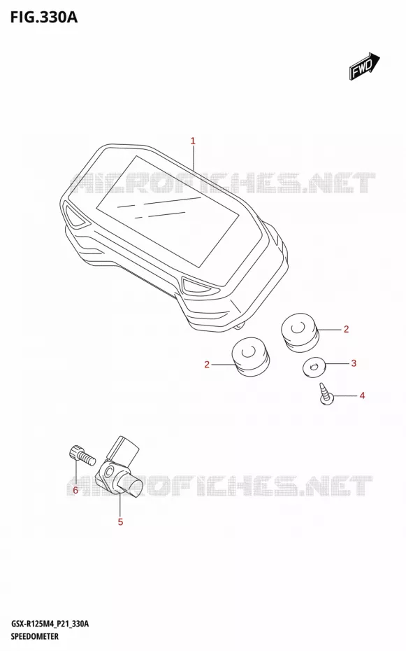 SNELHEIDSMETER Suzuki MOTO 125 GSX-R 2024  GSX-R125RL 2024 M4 (P21)