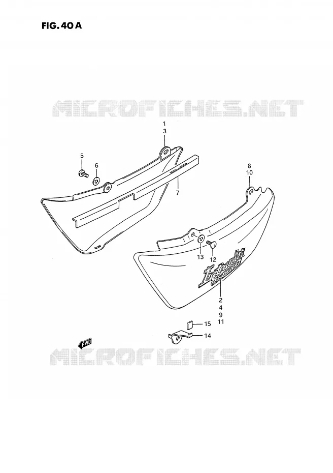 ACHTER KUIP  (MODELE K/L/M) Suzuki MOTO 1400 INTRUDER 1990  VS1400GLPL(E2)