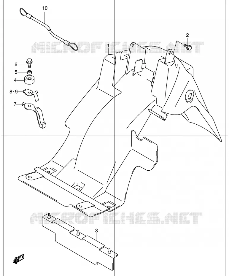 ACHTERSPATBORD Suzuki SCOOTER 150 EPICURO 2000  UC150RY(E34)