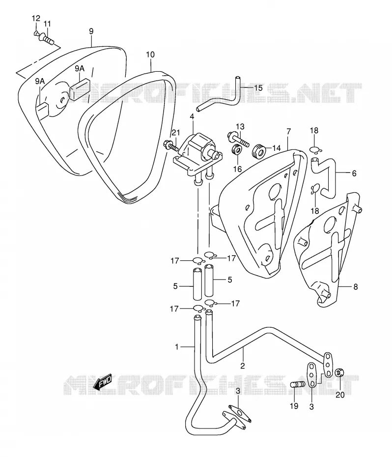 ANTI VERVUILINGS SYSTEM (MODELE K1/K2/K3/K4 E2,E19 MODELE K3 P37) Suzuki MOTO 1500 INTRUDER 2000  VL1500Y(E2)