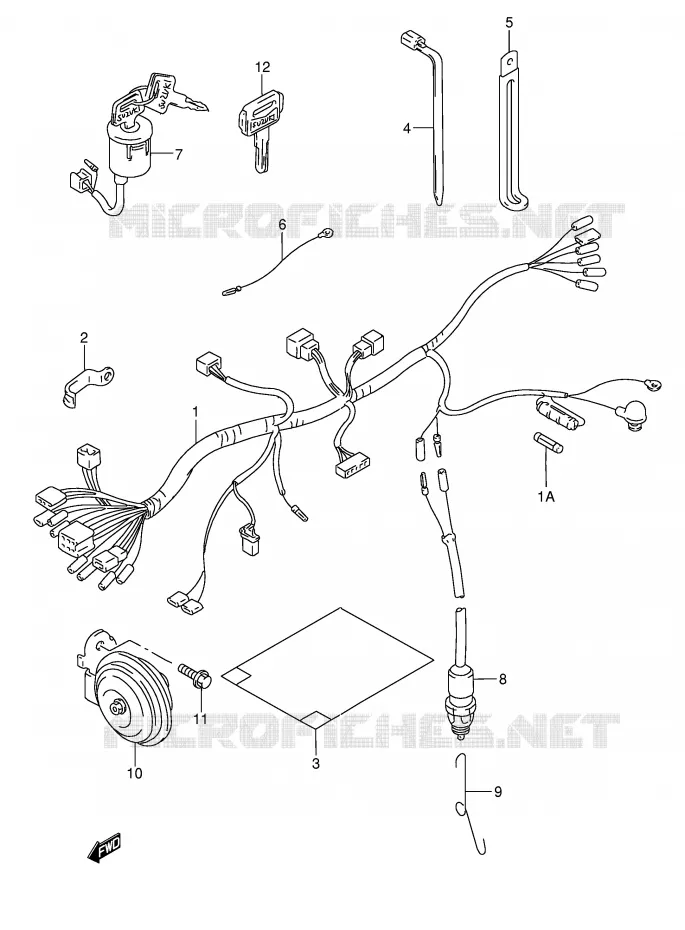 BEDRADING (P9) Suzuki MOTO 185 TS-ER 2000  TS185ERY(E1)