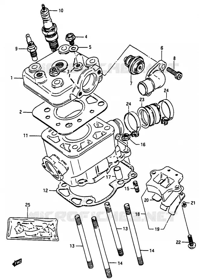 CILINDER Suzuki MOTO 50 Autres-modeles 1994  TV50R(M/R)